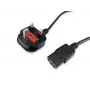 Καλώδιο Ρεύματος Equip 112300 Μαύρο 2 m BS 1363 Υποδοχή C13
