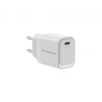 CONCEPTRONIC ALTHEA19W45 Φορτιστής 1 Θύρας 45W GaN USB-C PD με PPS, PD 3.0, 100–240V, Λευκό