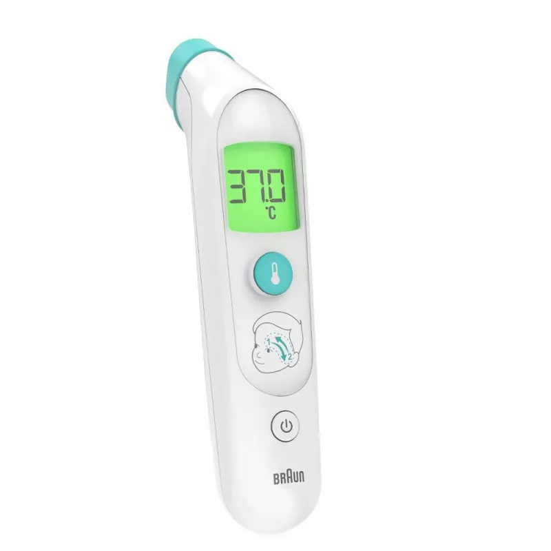 Braun BST200WE Θερμόμετρο Απομακρυσμένης Μέτρησης Λευκό Μέτωπο Κουμπιά