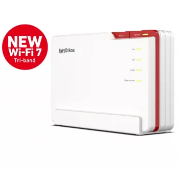 Box FRITZ! 5690 Pro International WLAN-Router 2,5 Gigabit Ethernet Tri-Band (2,4 GHz / 5 GHz / 6 GHz) Λευκό