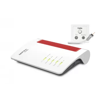 Wi-Fi router FRITZ!Box 6670 Cable Edition International 2,5 Gigabit Ethernet dual band (2,4 GHz / 5 GHz) κόκκινο, λευκό