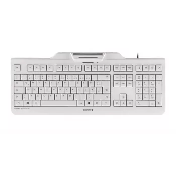 CHERRY KC 1000 SC Πληκτρολόγιο ενσύρματο USB AZERTY Βελγικό Λευκό