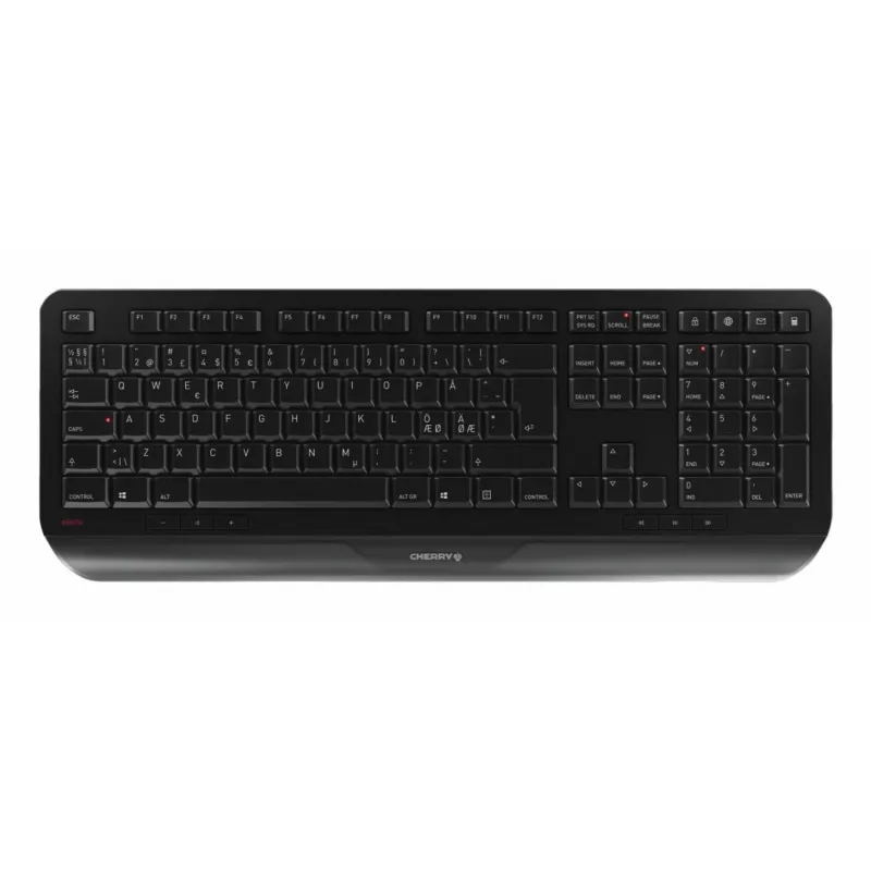 CHERRY GENTIX DESKTOP, Full-size (100%), Ασύρματο, RF Wireless, QWERTY, Μαύρο, με ποντίκι