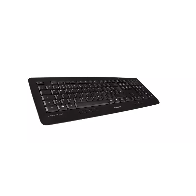 CHERRY DW 5100 Πληκτρολόγιο και ποντίκι Universal RF Wireless AZERTY Βελγικό Μαύρο