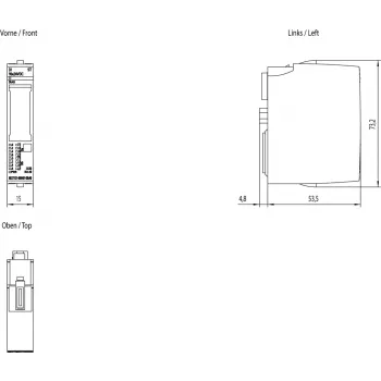 Siemens SIMATIC ET 200SP μονάδα ψηφιακών εισόδων, 16 DI, 6ES7131-6BH01-0BA0
