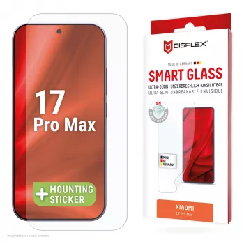 Tempered Smart Glass μεμβράνη προστασίας οθόνης e.v.i. για Xiaomi 17 Pro Max (9H), αυτοκόλλητο τοποθέτησης, διαφανές, 1 τεμ.