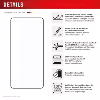 Displex Premium προστασία οθόνης (πλήρης κάλυψη, 10H) για Samsung S26 Ultra, πλήρης κάλυψη