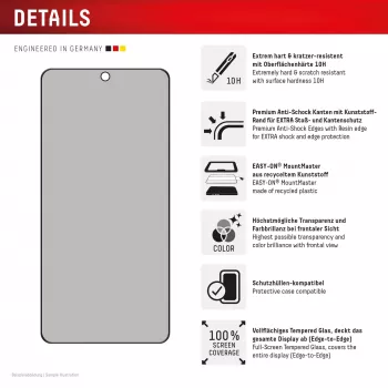 Displex Privacy Screen Protector (10H) για Samsung S26+, φίλτρο απορρήτου