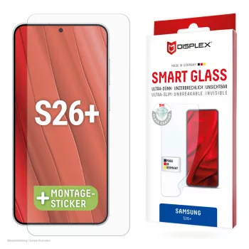 Tempered Smart Glass προστασία οθόνης e.v.i. για Samsung Galaxy S26+ (9H), διαφανές, τοποθέτηση χωρίς υγρό, 1 τεμ.