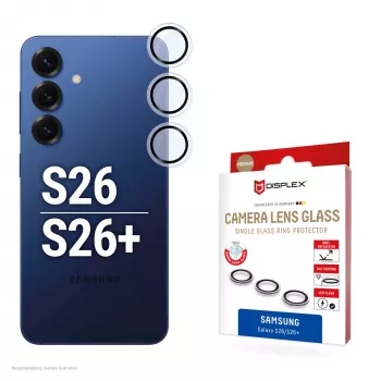 Προστασία γυαλιού φακού κάμερας για Samsung Galaxy S26 / S26+ από e.v.i., σκληρυμένο 10H, DLC, μεμονωμένος δακτύλιος, γρήγορη τοποθέτηση, διαφανές