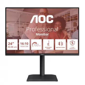 AOC E4 X24E4U οθόνη υπολογιστή 61 cm (24 ίντσες) 1920 x 1200 pixel Full HD LED μαύρο