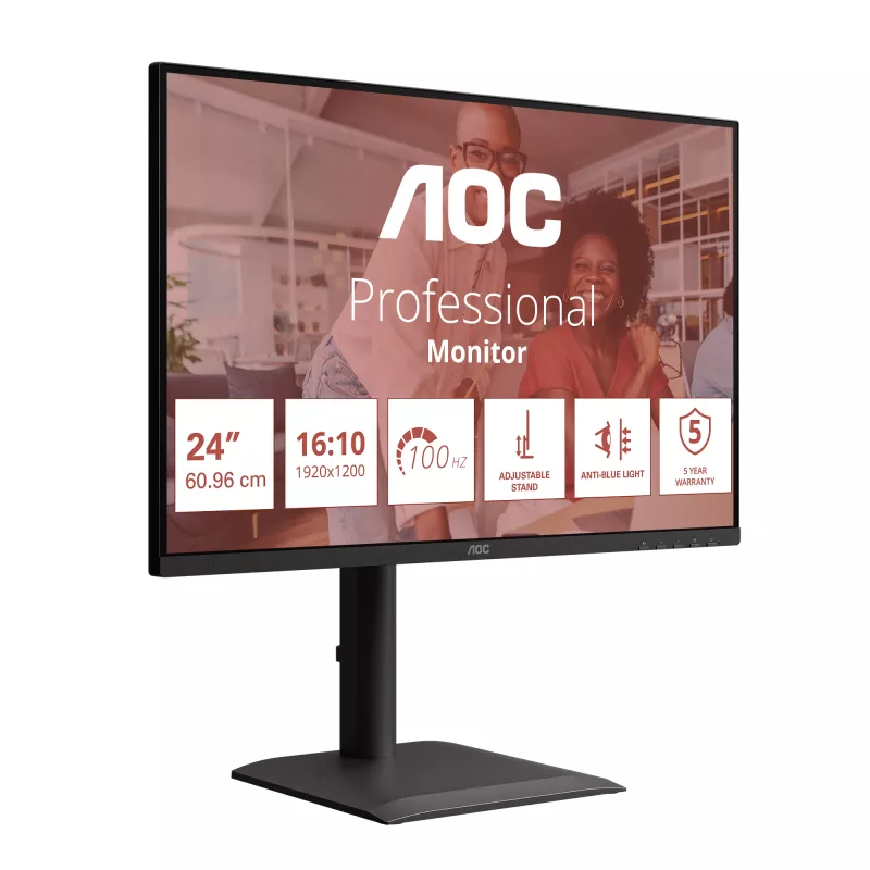 AOC E4 X24E4U οθόνη υπολογιστή 61 cm (24 ίντσες) 1920 x 1200 pixel Full HD LED μαύρο
