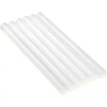 Ράβδοι κόλλας συσκευασία 6 τεμ., InLine 7,5 mm × 100 mm, λευκό, για πιστόλι θερμής κόλλας