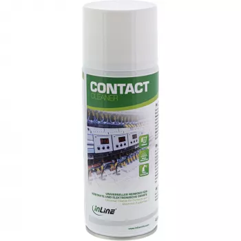 Καθαριστικό InLine καθαριστικό επαφών 400 ml — universal καθαριστικό για ηλεκτρικές επαφές και συσκευές