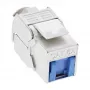 InLine RJ45 Keystone Jack Snap-In module Cat.6a, με καπάκι προστασίας από σκόνη μπλε