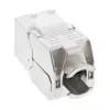 InLine RJ45 Keystone Jack Snap-In module Cat.6a, με καπάκι προστασίας από σκόνη μπλε