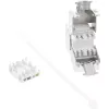InLine RJ45 Keystone Jack Snap-In module Cat.6a, με καπάκι προστασίας από σκόνη μπλε