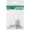 InLine RJ45 Keystone Jack Snap-In module Cat.6a, με καπάκι προστασίας από σκόνη μπλε