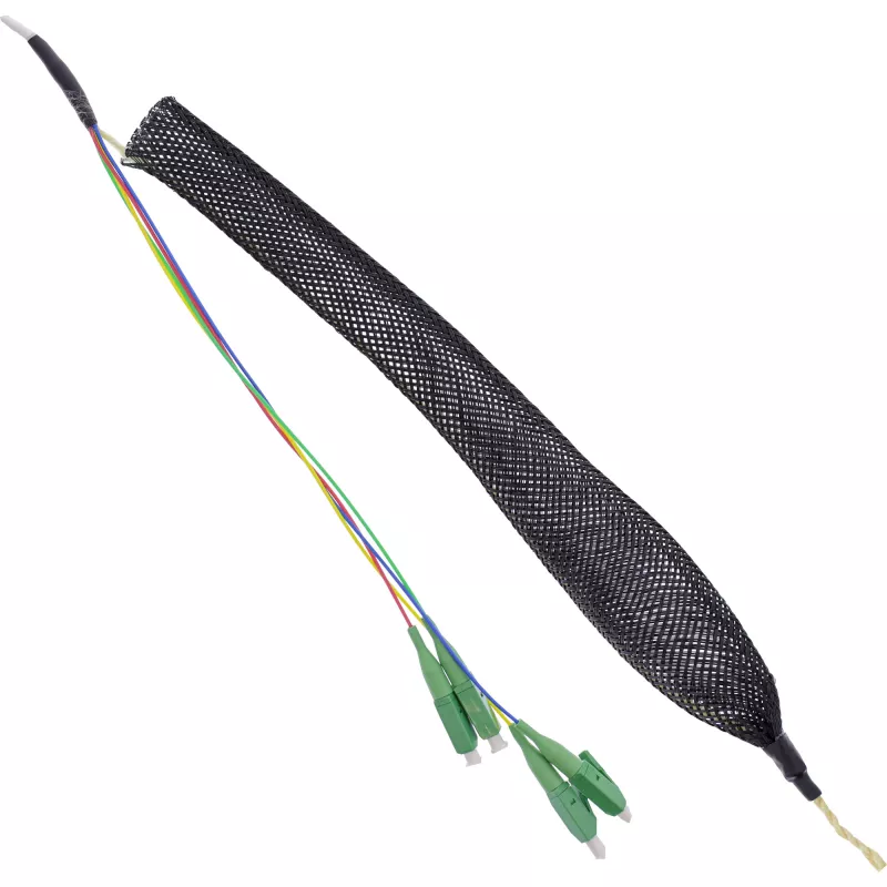 InLine πρίζα σύνδεσης FTTH προκατασκευασμένη 4x LC/APC 9/125µm 50m