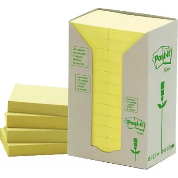 Αυτοκόλλητες ετικέτες Post-IT 38 x 51 mm, κίτρινες — 24 συσκευασίες × 100 φύλλα
