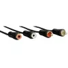 Hama 00122286 Καλώδιο ήχου 3 m 2 x RCA μαύρο