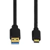 Hama USB-C/USB A, 1,8 m Καλώδιο USB USB 3.2 Gen 2 (3.1 Gen 2) USB C μαύρο