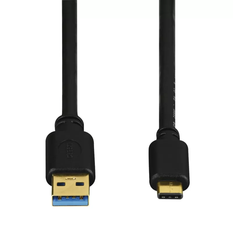 Hama USB-C/USB A, 1,8 m Καλώδιο USB USB 3.2 Gen 2 (3.1 Gen 2) USB C μαύρο