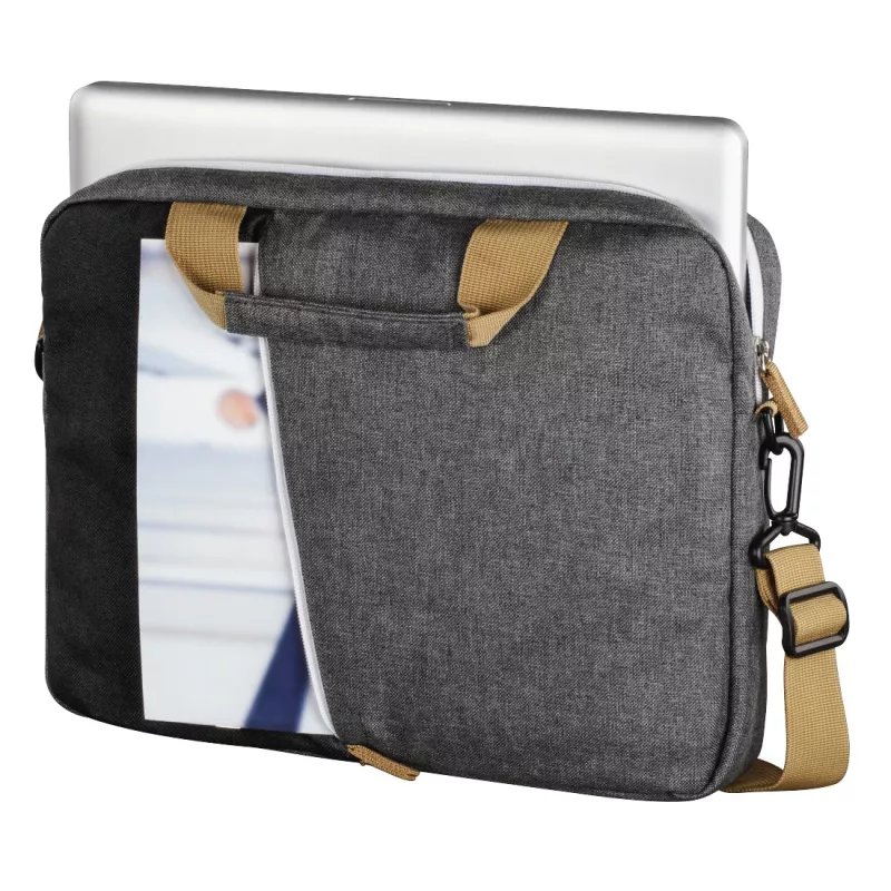 Hama Florence 35,8 cm (14,1 ίντσες) Τσάντα messenger Μαύρο, Γκρι