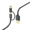 Hama 00201533 Καλώδιο USB USB 2.0 1 m USB A Micro-USB B μαύρο