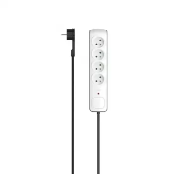 Hama P2223762 Προστασία υπέρτασης μαύρο, λευκό 4 έξοδοι AC 250 V 3 m
