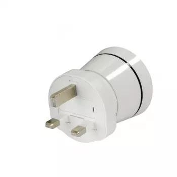 Hama 00223433 Ταξιδιωτικός αντάπτορας Type G (UK) Type C (ευρωπαϊκό βύσμα)+Type F λευκό