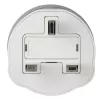 Hama 00223433 Ταξιδιωτικός αντάπτορας Type G (UK) Type C (ευρωπαϊκό βύσμα)+Type F λευκό