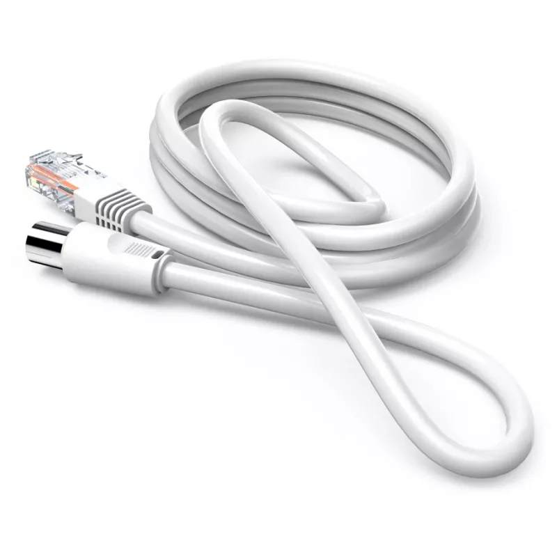 Hama 00205032 Ομοαξονικό καλώδιο 2,5 m RJ-45 λευκό