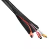 Hama 00220995 Οργανωτής καλωδίων Universal προστατευτικό καλωδίων μαύρο 1 τεμ.