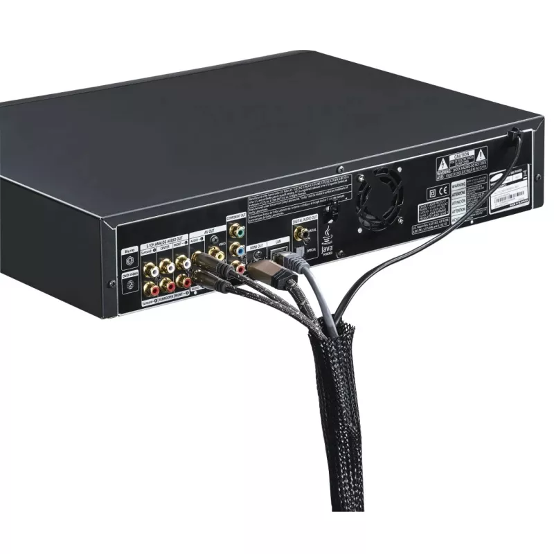 Hama 00220995 Οργανωτής καλωδίων Universal προστατευτικό καλωδίων μαύρο 1 τεμ.