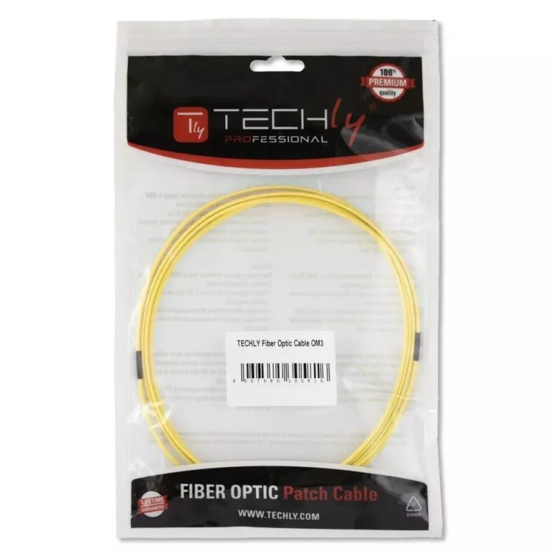 Techly LC/LC μονότροπο 9/125 OS2 20m καλώδιο οπτικών ινών ILWL D9-LCLC-200
