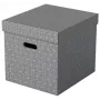 Esselte κουτί αποθήκευσης Home Storage Box Cube, συσκευασία 3 τεμ., χαρτόνι, γκρι, 320 mm, 315 mm, 365 mm, 850 g