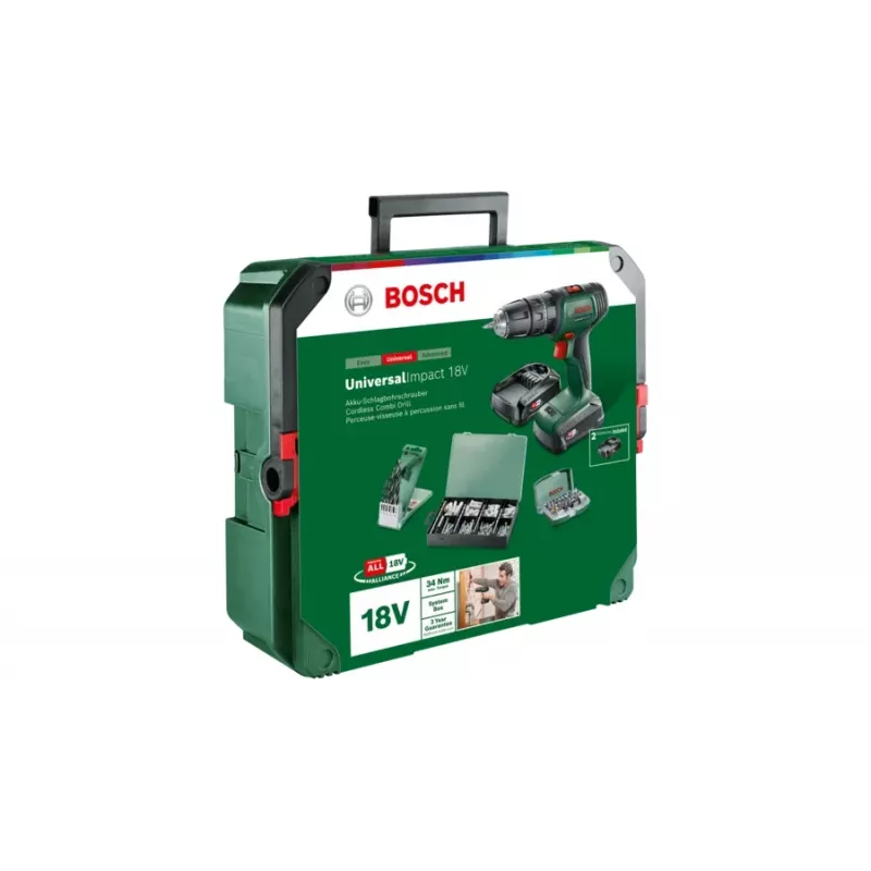 Bosch UniversalImpact 18V 1450 U/min χωρίς κλειδί 1,3 kg πράσινο