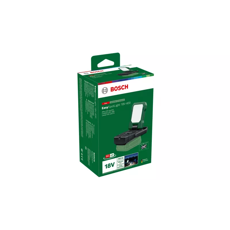 Bosch EasySpotLight 18V-400 μαύρο, πράσινο φακός τσέπης LED
