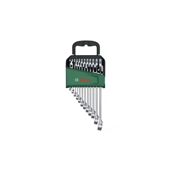 Bosch 1 600 A02 Z9D, 6,7,8,9,10,11,12,13,14,15,17,19 mm, ανοξείδωτος χάλυβας, χάλυβας χρωμίου-βαναδίου, σατέν, 12 τεμ.
