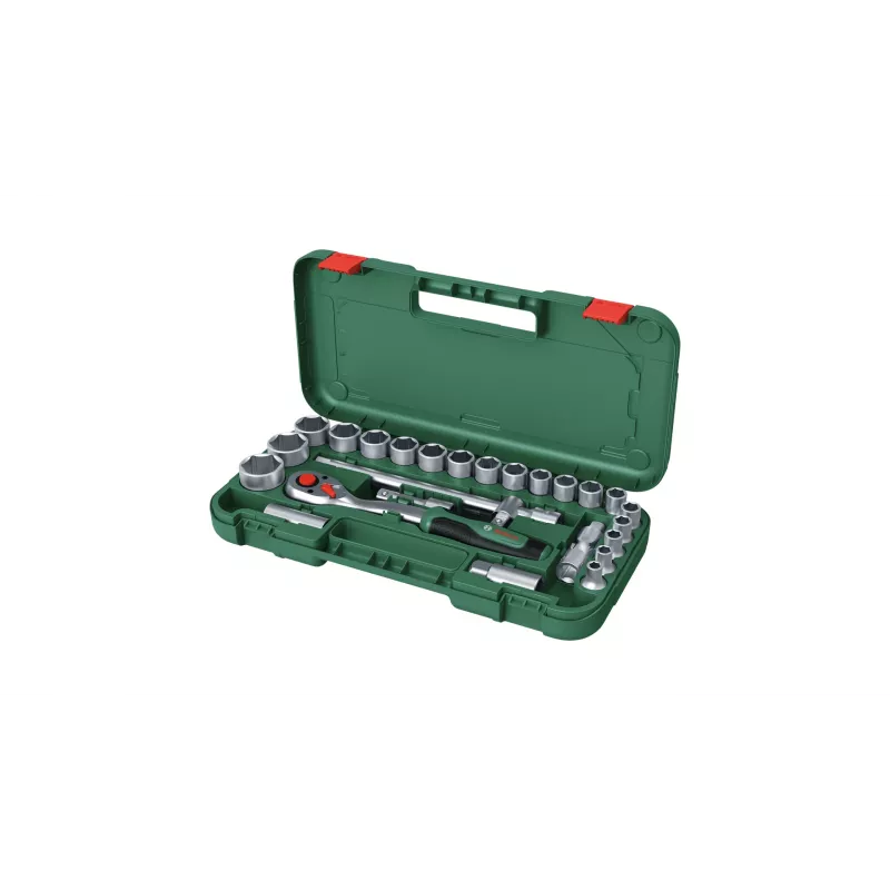 Bosch 1600A02Z9F σετ καστάνιας και καρυδακιών 1/2 in, 25 τεμ., πράσινο
