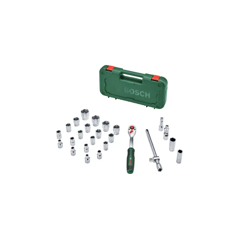 Bosch 1600A02Z9F σετ καστάνιας και καρυδακιών 1/2 in, 25 τεμ., πράσινο