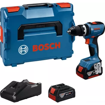 Bosch GSB 18V-65 Professional Επαναφορτιζόμενο κρουστικό δράπανο-κατσαβίδι, 18 V, 2x 5.0 Ah, L-BOXX (06019N3303)