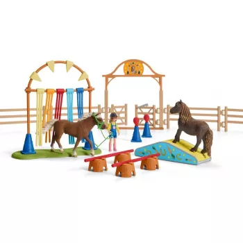 schleich Πόνυ Εκπαίδευση ευκινησίας, Ευκινησία, Ζώα φάρμας/Παιχνίδι φάρμας, 3 έτος(-η), Πολύχρωμο, Πλαστικό