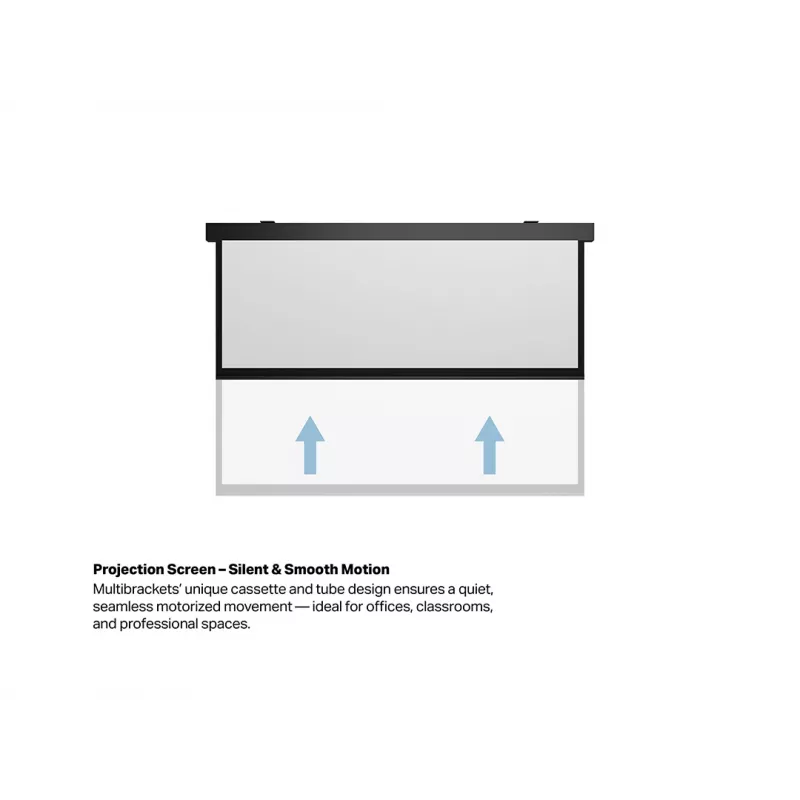 Multibrackets M 16:9 Μοτοριζόμενη οθόνη προβολής 300x168, 135 ίντσες Μαύρη Έκδοση