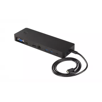 Fujitsu S26391-F1667-L100 Σταθμός σύνδεσης φορητού υπολογιστή/Αντιγραφέας θυρών Ενσύρματο USB 3.2 Gen 1 (3.1 Gen 1) Type-C Μαύρο