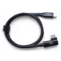 Ochno καλώδιο USB-C σε USB-C γωνιακό, 0,7 m, μαύρο