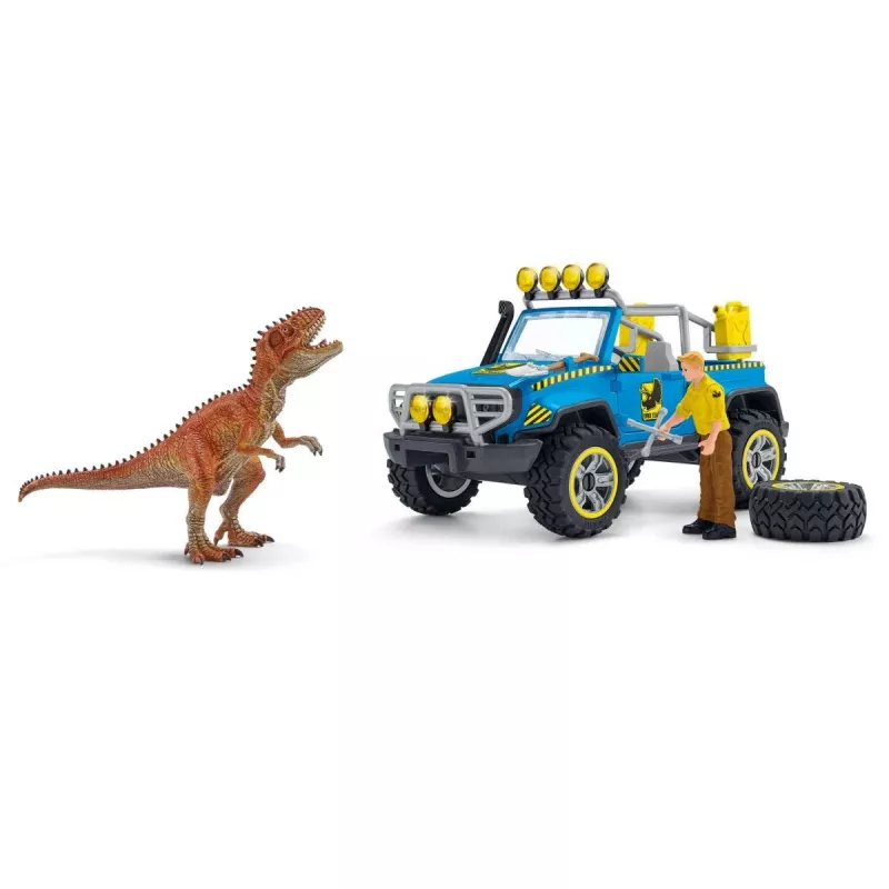 schleich Dinosaurs τζιπ με φυλάκιο δεινοσαύρων
