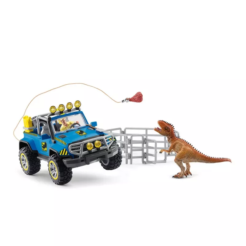 schleich Dinosaurs τζιπ με φυλάκιο δεινοσαύρων