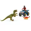 σετ παιχνιδιού Schleich Dinosaurs Quad διαφυγή από τον Velociraptor